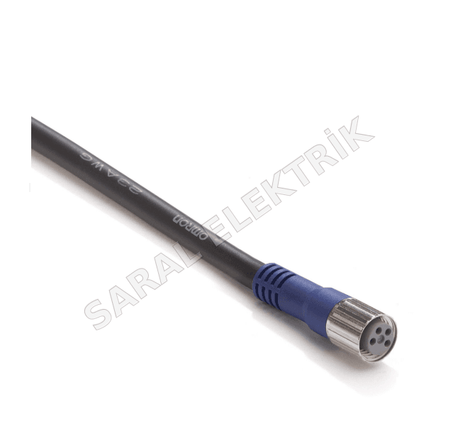 XS3F-LM8PVC4S 5M M8 4-poliger 5M Weibstecker mit Kabel