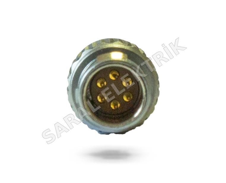 FGG.0B.306.CLAD52 0B Serisi Lemo 6 Pin Erkek Konnektör