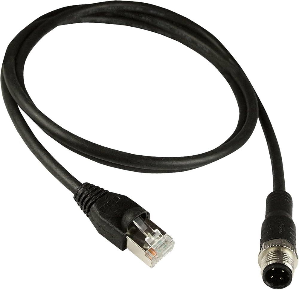M12 4 Pin D Kod to RJ45 5 METRE PROFİNET KABLOSU
