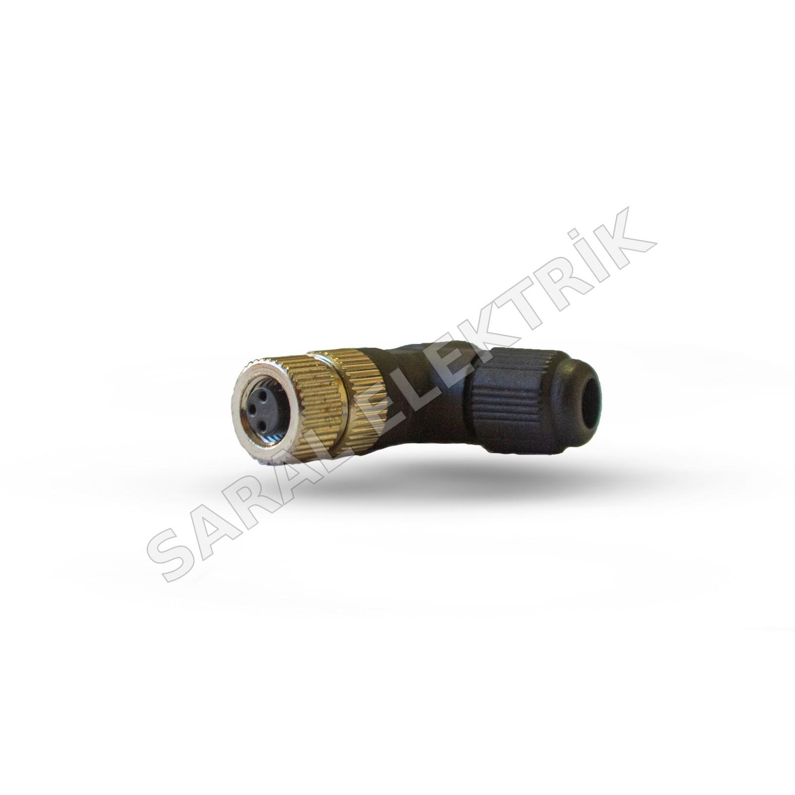 M8 3 Pin 90° Portable Female Connector