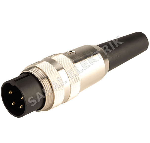 M16 4 PİN SEYYAR ERKEK LUMBERG KONNEKTÖR SV 40