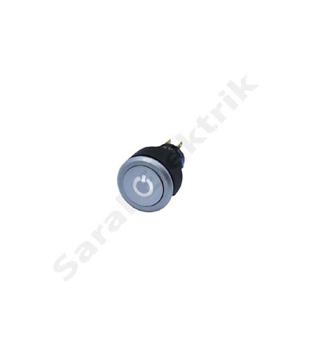 BUTTO K16-G-372-PW-WA 16-22mm IŞIKLI KALICI BUTON