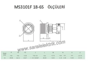 MS3101F 18-6S Disi Askeri Konnektör-KUKDONG #2