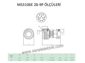 MS3106E 28-9P Askeri Konnektör-KUKDONG #3