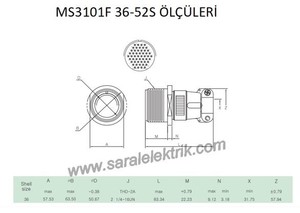 MS3101F 36-52S Disi Askeri Konnektör-KUKDONG #2