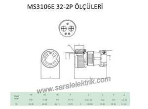 MS3106E 32-2P Askeri Konnektör-KUKDONG #3