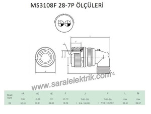 MS3108F 28-7P Askeri Konnektör-KUKDONG #3