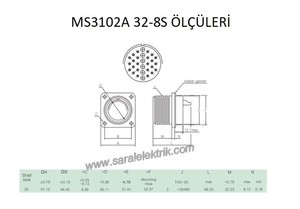 MS3102A 32-8S Disi Askeri Konnektör-KUKDONG #3