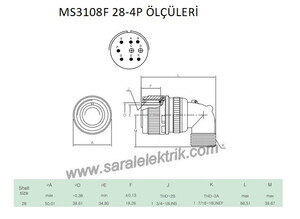 MS3108F 28-4P Askeri Konnektör-KUKDONG #3