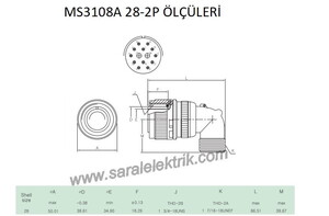 MS3108F 28-2P Askeri Konnektör-KUKDONG #3