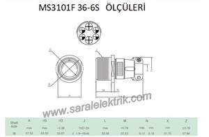 MS3101F 36-6S Disi Askeri Konnektör-KUKDONG #2