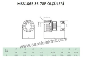 MS3106E 36-78P Askeri Konnektör-KUKDONG #3