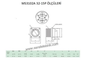 MS3102A 32-15S Disi Askeri Konnektör-KUKDONG #3