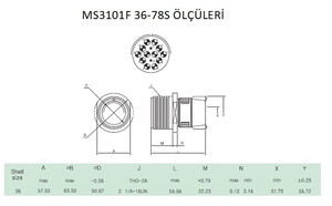 MS3101F 36-78S Disi Askeri Konnektör-KUKDONG #2