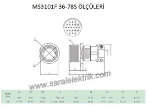 MS3101F 36-78S Disi Askeri Konnektör-KUKDONG #2