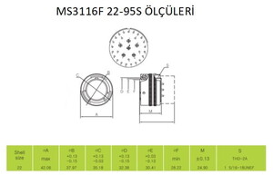 MS3116F 22-95S Askeri Konnektör-KUKDONG #2