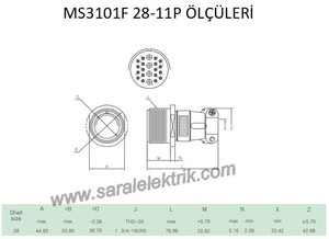 MS3102A 28-11P Askeri Konnektör-KUKDONG #2