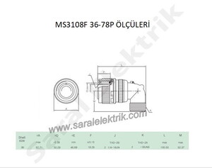 MS3108F 36-78P Askeri Konnektör-KUKDONG #3