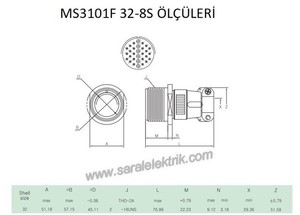 MS3101F 32-8S Disi Askeri Konnektör-KUKDONG #2