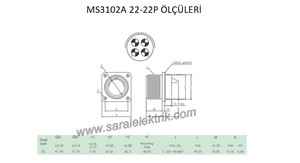 MS3102A 22-22P Askeri Konnektör-KUKDONG #3