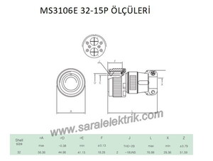 MS3106E 32-15P Askeri Konnektör-KUKDONG #3