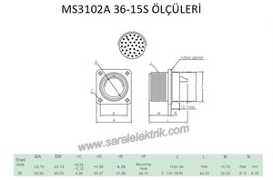 MS3102A 36-15S Disi Askeri Konnektör-KUKDONG #3