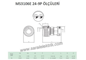 MS3106E 24-9P Askeri Konnektör-KUKDONG #3