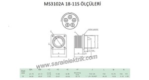 MS3102A 18-11S Disi Askeri Konnektör-KUKDONG #3