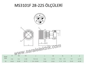 MS3101F 28-22S Disi Askeri Konnektör-KUKDONG #2