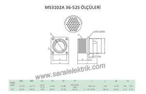 MS3102A 36-52S Disi Askeri Konnektör-KUKDONG #3