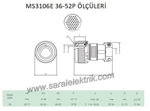 MS3106E 36-52P Askeri Konnektör-KUKDONG #3