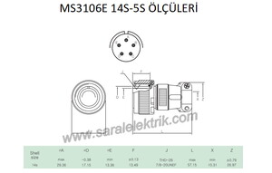 MS3106E 14S-5S Askeri Konnektör-KUKDONG #3