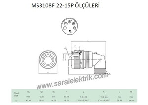 MS3108F 22-15P Askeri Konnektör-KUKDONG #3