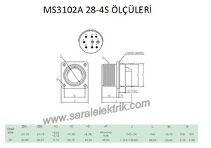 MS3102A 28-4S Disi Askeri Konnektör-KUKDONG #3