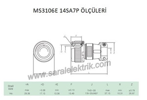 MS3106E 14SA7P Askeri Konnektör-KUKDONG #3