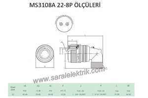 MS3108F 22-8P Askeri Konnektör-KUKDONG #3