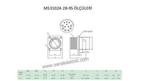 MS3102A 28-9S Disi Askeri Konnektör-KUKDONG #3