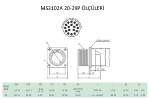 MS3102A 20-29P Askeri Konnektör-KUKDONG #3