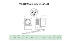 MS3102A 28-22S Disi Askeri Konnektör-KUKDONG #3