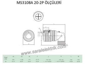 MS3108F 20-2P Askeri Konnektör-KUKDONG #3