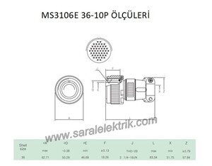 MS3106E 36-10P Askeri Konnektör-KUKDONG #3