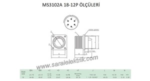 MS3102A 18-12P Askeri Konnektör-KUKDONG #3