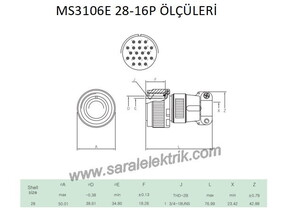 MS3106E 28-16P Askeri Konnektör-KUKDONG #3