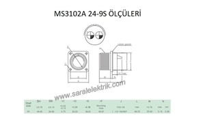 MS3102A 24-9S Disi Askeri Konnektör-KUKDONG #3