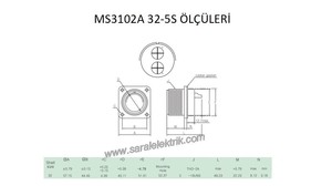 MS3102A 32-5S Disi Askeri Konnektör-KUKDONG #3