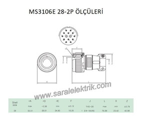 MS3106E 28-2P Askeri Konnektör-KUKDONG #3