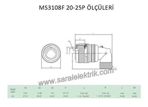 MS3108F 20-25P Askeri Konnektör-KUKDONG #3