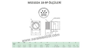 MS3102A 18-9P Askeri Konnektör-KUKDONG #3