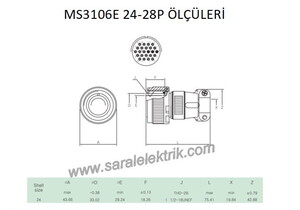 MS3106E 24-28P Askeri Konnektör-KUKDONG #3