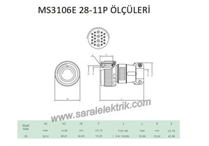 MS3106E 28-11P Askeri Konnektör-KUKDONG #3